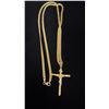 Image 1 : APPROX 18K CHAIN (23") WITH APPROX 18K CRUCIFIX PENDANT (9.7G)