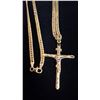Image 2 : APPROX 18K CHAIN (23") WITH APPROX 18K CRUCIFIX PENDANT (9.7G)