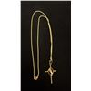 Image 1 : APPROX 10K CHAIN (18") WITH APPROX 10K CROSS PENDANT (3.3G)
