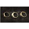 Image 3 : THREE SILVER MENS RINGS (20.1G)