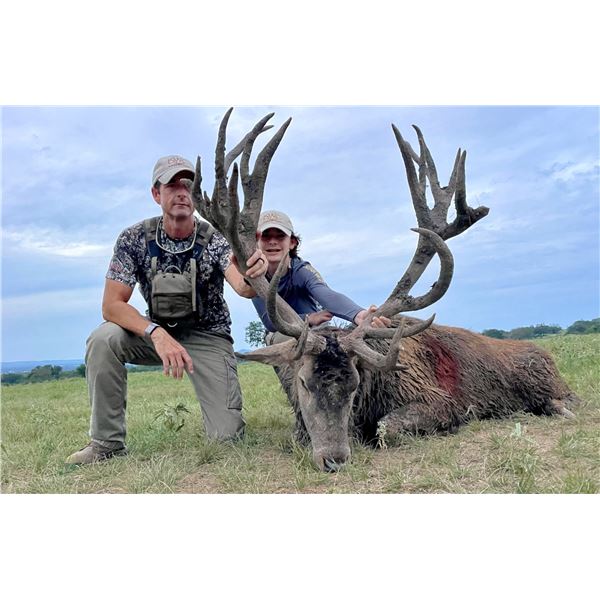 FLYING A RANCH: 3-Day Trophy Red Deer Hunt for One Hunter in the Texas Hill Country