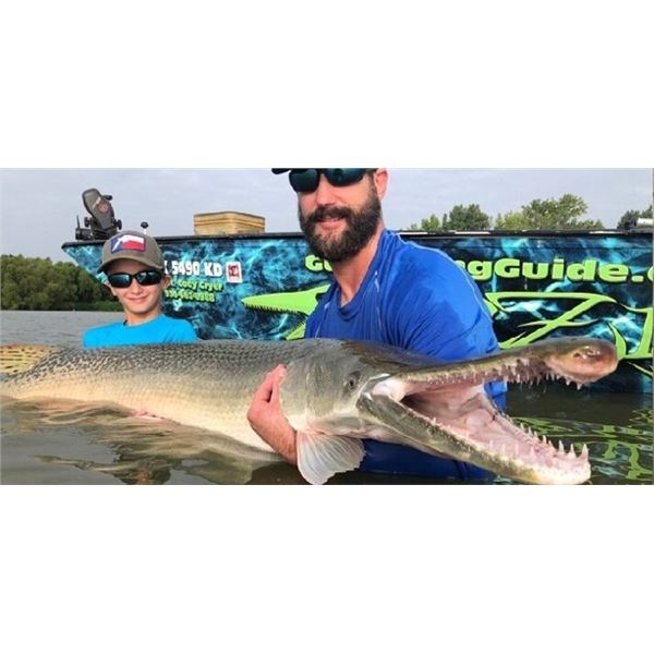 GERHART OUTDOORS: Full-Day Alligator Gar Fishing Trip for Three Anglers in Texas