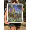 Image 2 : SARAH HEINBAUGH: Saguaro Trail Original Painting