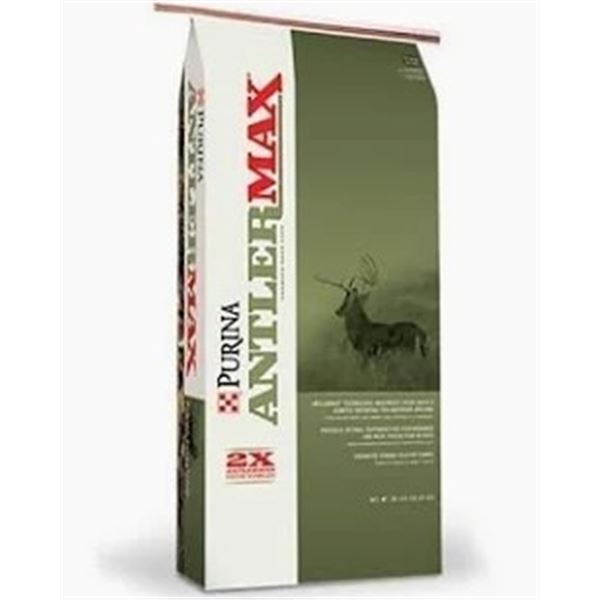 PURINA ANIMAL NUTRITION: 120 Bags of AntlerMax® Deer Feed