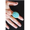 Image 1 : CHRISTINA GREENE: Statement Ring – Arizona Kingman Turquoise