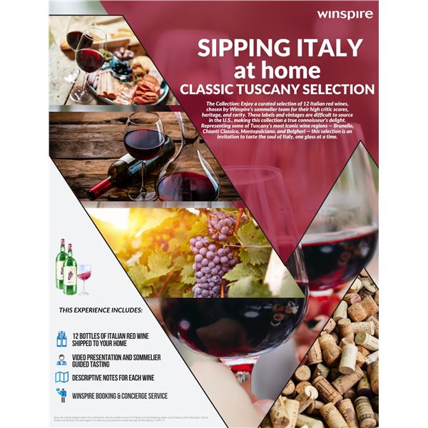 WINSPIRE: 12 Bottles of Italian Red Wine Delivered to Your Door
