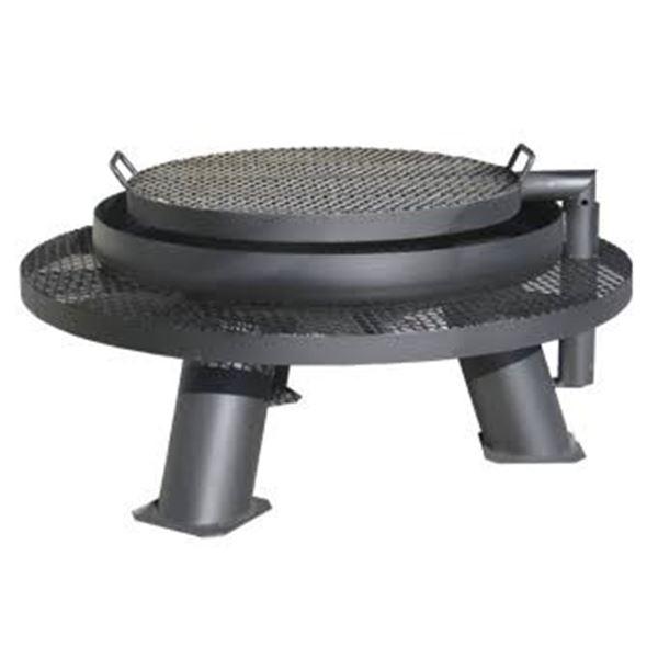 HB HUNTING PRODUCTS: 36" Fire Pit with Grill & Shelf