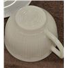 Image 3 : 08 - COREX, set of 2 teacup and saucer sets.  Pyrex - 1950s.  Made in Canada, Pyrex by Corning Glass