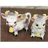 Image 2 : 18 - Vintage Elsie the Cow cream and sugar, salt and pepper set.  1950s made in Japan.  Exc. Conditi