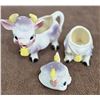 Image 4 : 18 - Vintage Elsie the Cow cream and sugar, salt and pepper set.  1950s made in Japan.  Exc. Conditi