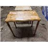 Image 2 : (2) Vintage Wood End Tables (17x11x19") (15x16x12")