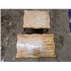 Image 3 : (2) Vintage Wood End Tables (17x11x19") (15x16x12")