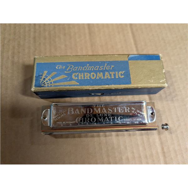 The Band Master Chromatic Made in Germany Harmonica w/ Box