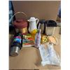 Image 1 : Box of Misc. Items (Kettle, Pitcher, Pop Corn maker, and etc.)