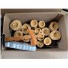 Image 4 : Wood Decor Lot (Wood Candle Holders, Wood Car, and etc.)