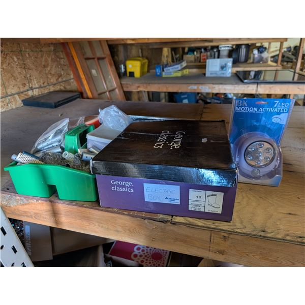 Lot of Misc. Tools (Electrical Base Items, Motion Light, and etc.)