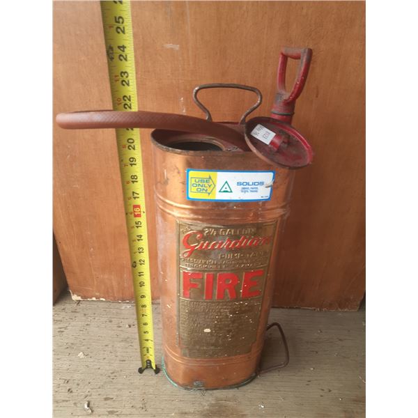 Vintage Guardene fire extinguisher.