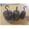 Image 3 : Vintage cast iron hanging scale weights.