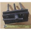 Image 2 : Woodworking bench vise, a heavy-duty tool designed to securely hold workpieces during tasks like cut