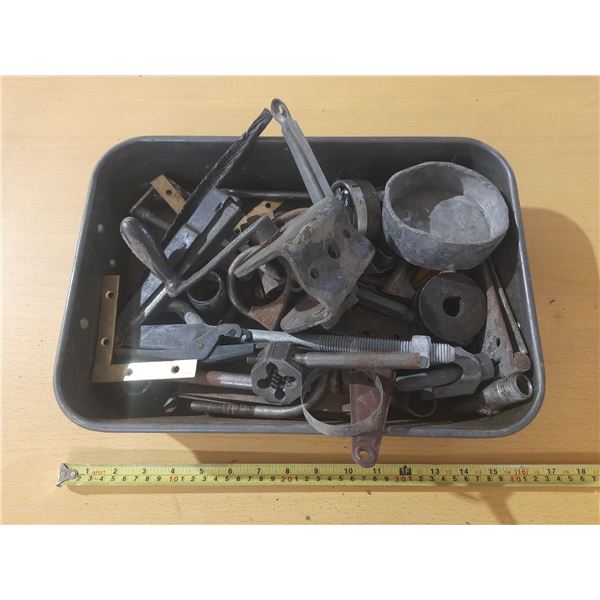 Various vintage workshop tools.