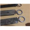 Image 3 : Vintage iron spring balance hanging scales.
