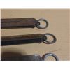 Image 4 : Vintage iron spring balance hanging scales.