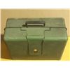 Image 6 : Vintage green Swiss Elna "Grasshopper" sewing machine in its original carrying case. (Untested)