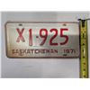 Image 2 : 71' Sask License Plate X1-925