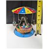 Image 2 : Vintage Made in China Tin Working Merry Go Round Toy