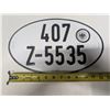 Image 1 : Bundesfian Zverwaltung License Plate 407 Z-5535