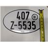 Image 2 : Bundesfian Zverwaltung License Plate 407 Z-5535