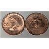 Image 1 : (2) Vintage 1968 Moose Jaw Coin Club Coins