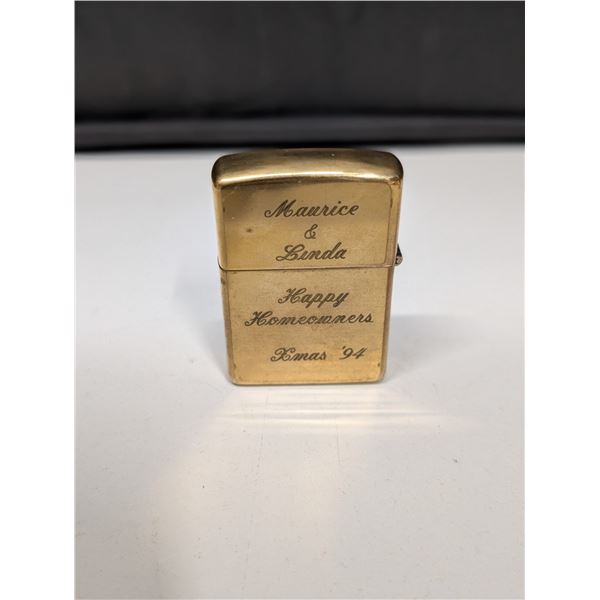 ZIPPO Lighter L VIII (Dec. 1994) Solid Brass
