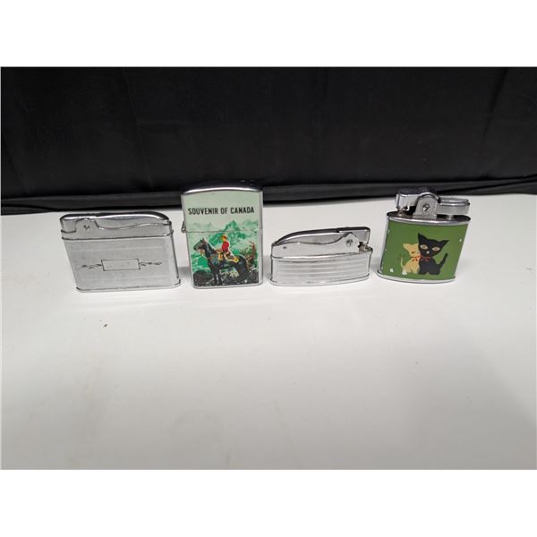(4) Vintage Lighters (Auer, Fire-Lite, and etc.)