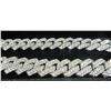 Image 3 : 2 - NEW Platinum Plated Cuban Link Necklace