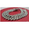 Image 6 : 2 - NEW Platinum Plated Cuban Link Necklace