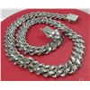 Image 7 : 2 - NEW Platinum Plated Cuban Link Necklace