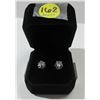 Image 1 : 3 - NEW Platinum Plated 1.0ct Stud Earrings
