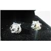 Image 2 : 3 - NEW Platinum Plated 1.0ct Stud Earrings