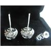 Image 4 : 3 - NEW Platinum Plated 1.0ct Stud Earrings
