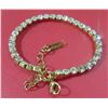 Image 4 : 4 - NEW 14K Gold Plated Tennis Bracelet