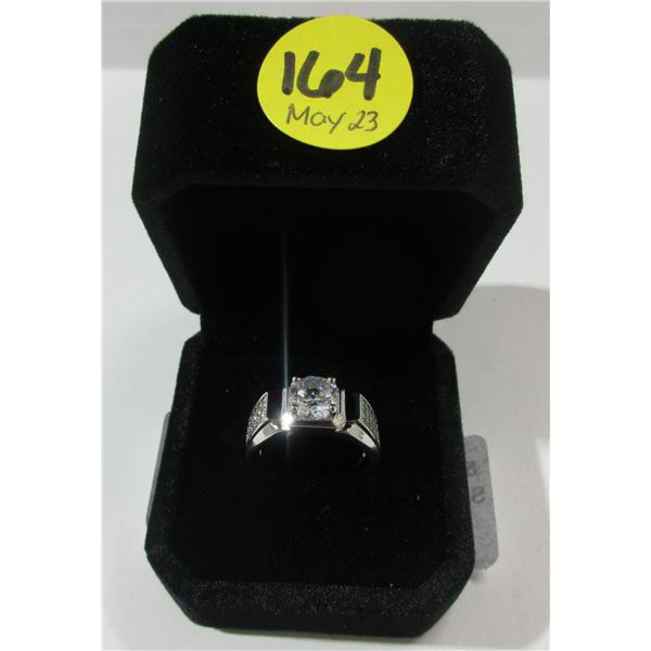 5 - NEW Platinum Plated 2.0ct Man’s Ring