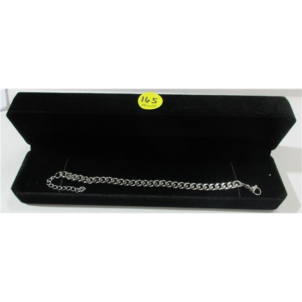 6 - NEW Platinum Plated Cuban Link Bracelet