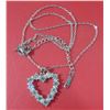 Image 4 : 10 - NEW Platinum Plated Heart Necklace