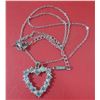 Image 5 : 10 - NEW Platinum Plated Heart Necklace