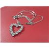 Image 6 : 10 - NEW Platinum Plated Heart Necklace