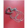 Image 7 : 10 - NEW Platinum Plated Heart Necklace