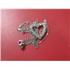 Image 9 : 10 - NEW Platinum Plated Heart Necklace