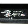 Image 2 : 11 - NEW Platinum Plated Pear Cut) Bracelet