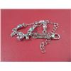 Image 4 : 11 - NEW Platinum Plated Pear Cut) Bracelet